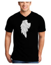 Single Left Angel Wing Design - Couples Adult Dark V-Neck T-Shirt-Mens V-Neck T-Shirt-TooLoud-Black-Small-Davson Sales