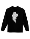 Single Left Angel Wing Design - Couples Adult Long Sleeve Dark T-Shirt-TooLoud-Black-Small-Davson Sales