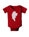 Single Left Angel Wing Design - Couples Baby Romper Bodysuit Dark-Baby Romper-TooLoud-Red-06-Months-Davson Sales