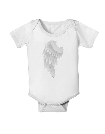 Single Left Angel Wing Design - Couples Baby Romper Bodysuit-Baby Romper-TooLoud-White-06-Months-Davson Sales