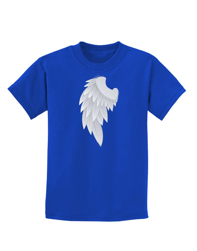 Single Left Angel Wing Design - Couples Childrens Dark T-Shirt-Childrens T-Shirt-TooLoud-Royal-Blue-X-Small-Davson Sales