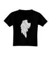 Single Left Angel Wing Design - Couples Toddler T-Shirt Dark