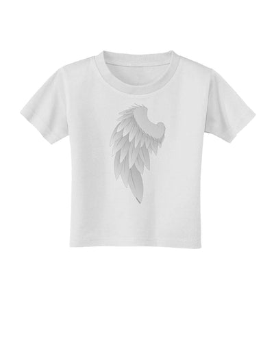 Single Left Angel Wing Design - Couples Toddler T-Shirt-Toddler T-Shirt-TooLoud-White-2T-Davson Sales