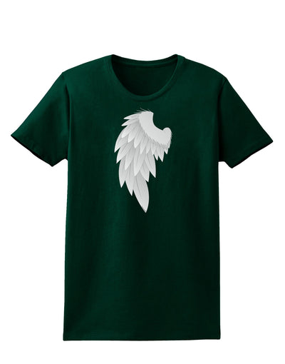 Single Left Angel Wing Design - Couples Womens Dark T-Shirt-Womens T-Shirt-TooLoud-Forest-Green-Small-Davson Sales