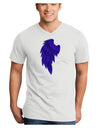 Single Left Dark Angel Wing Design - Couples Adult V-Neck T-shirt-Mens V-Neck T-Shirt-TooLoud-White-Small-Davson Sales