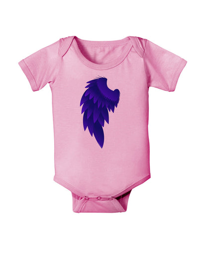 Single Left Dark Angel Wing Design - Couples Baby Romper Bodysuit-Baby Romper-TooLoud-Light-Pink-06-Months-Davson Sales