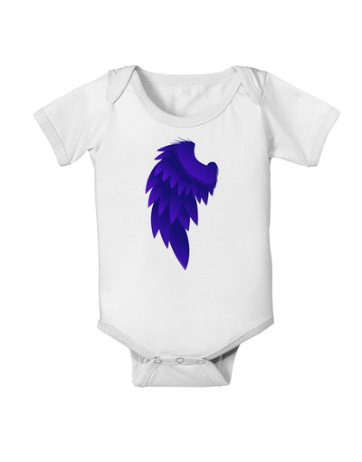 Single Left Dark Angel Wing Design - Couples Baby Romper Bodysuit-Baby Romper-TooLoud-White-06-Months-Davson Sales