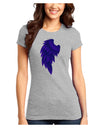 Single Left Dark Angel Wing Design - Couples Juniors T-Shirt-Womens Juniors T-Shirt-TooLoud-Ash-Gray-Juniors Fitted X-Small-Davson Sales