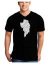 Single Right Angel Wing Design - Couples Adult Dark V-Neck T-Shirt-Mens V-Neck T-Shirt-TooLoud-Black-Small-Davson Sales