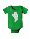 Single Right Angel Wing Design - Couples Baby Romper Bodysuit Dark-Baby Romper-TooLoud-Clover-Green-06-Months-Davson Sales