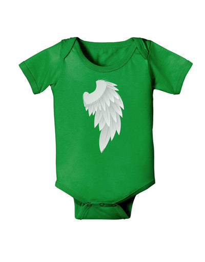 Single Right Angel Wing Design - Couples Baby Romper Bodysuit Dark-Baby Romper-TooLoud-Clover-Green-06-Months-Davson Sales