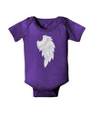 Single Right Angel Wing Design - Couples Baby Romper Bodysuit Dark-Baby Romper-TooLoud-Purple-06-Months-Davson Sales