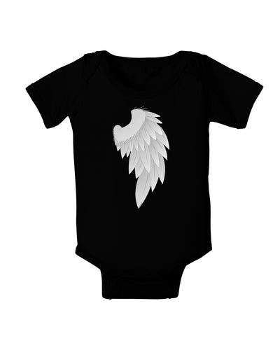 Single Right Angel Wing Design - Couples Baby Romper Bodysuit Dark-Baby Romper-TooLoud-Black-06-Months-Davson Sales