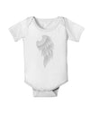 Single Right Angel Wing Design - Couples Baby Romper Bodysuit-Baby Romper-TooLoud-White-06-Months-Davson Sales