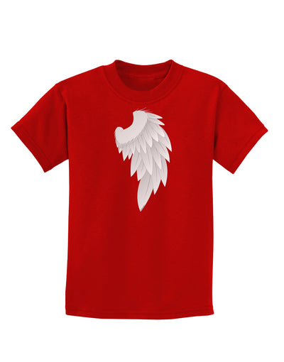Single Right Angel Wing Design - Couples Childrens Dark T-Shirt-Childrens T-Shirt-TooLoud-Red-X-Small-Davson Sales