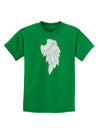 Single Right Angel Wing Design - Couples Childrens Dark T-Shirt-Childrens T-Shirt-TooLoud-Kelly-Green-X-Small-Davson Sales