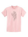Single Right Angel Wing Design - Couples Childrens T-Shirt