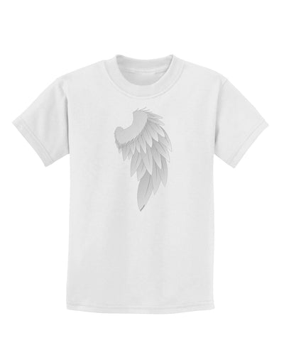 Single Right Angel Wing Design - Couples Childrens T-Shirt-Childrens T-Shirt-TooLoud-White-X-Small-Davson Sales