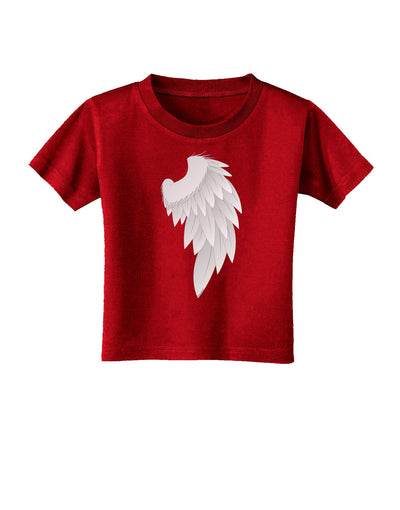 Single Right Angel Wing Design - Couples Toddler T-Shirt Dark-Toddler T-Shirt-TooLoud-Red-2T-Davson Sales
