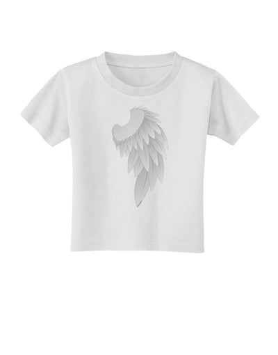 Single Right Angel Wing Design - Couples Toddler T-Shirt-Toddler T-Shirt-TooLoud-White-2T-Davson Sales