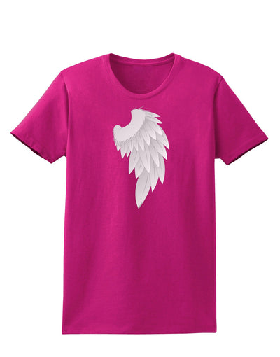Single Right Angel Wing Design - Couples Womens Dark T-Shirt-Womens T-Shirt-TooLoud-Hot-Pink-Small-Davson Sales