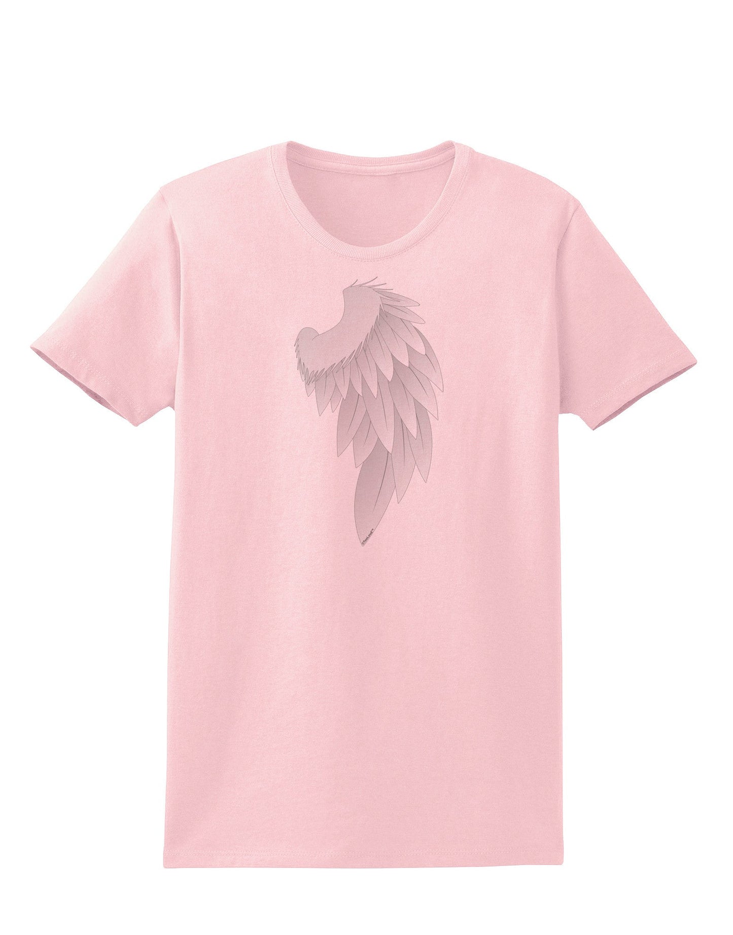 Single Right Angel Wing Design - Couples Womens T-Shirt-Womens T-Shirt-TooLoud-PalePink-X-Small-Davson Sales