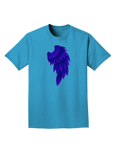 Single Right Dark Angel Wing Design - Couples Adult Dark T-Shirt-Mens T-Shirt-TooLoud-Turquoise-Small-Davson Sales