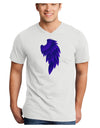 Single Right Dark Angel Wing Design - Couples Adult V-Neck T-shirt-Mens V-Neck T-Shirt-TooLoud-White-Small-Davson Sales