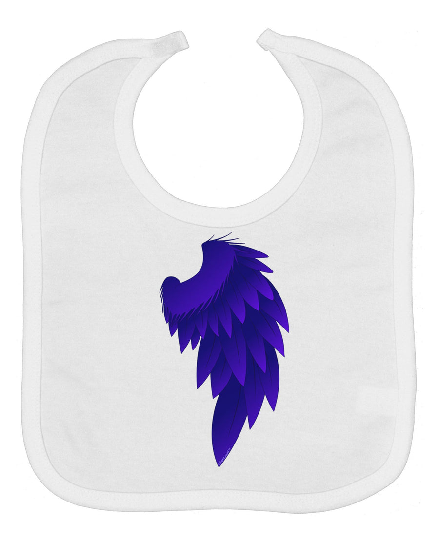 Single Right Dark Angel Wing Design - Couples Baby Bib