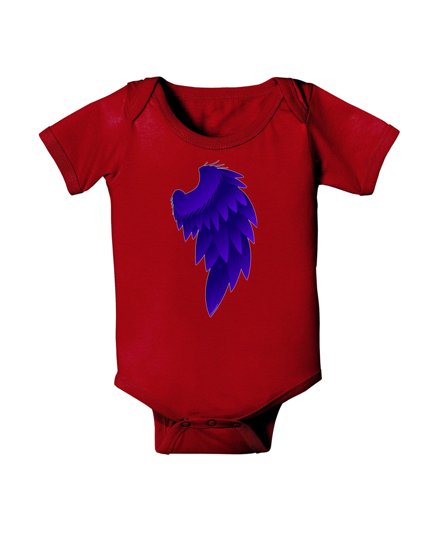 Single Right Dark Angel Wing Design - Couples Baby Romper Bodysuit Dark-Baby Romper-TooLoud-Red-06-Months-Davson Sales