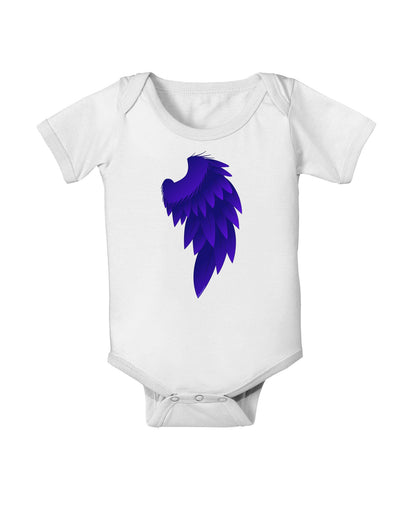 Single Right Dark Angel Wing Design - Couples Baby Romper Bodysuit-Baby Romper-TooLoud-White-06-Months-Davson Sales