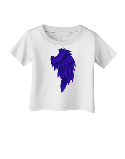 Single Right Dark Angel Wing Design - Couples Infant T-Shirt