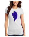 Single Right Dark Angel Wing Design - Couples Juniors T-Shirt-Womens Juniors T-Shirt-TooLoud-White-Juniors Fitted X-Small-Davson Sales