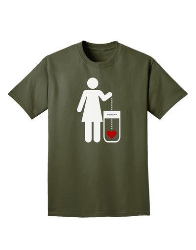 Single and Happy - Single Woman Adult Dark T-Shirt by TooLoud-Mens T-Shirt-TooLoud-Military-Green-Small-Davson Sales