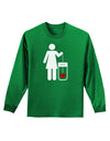 Single and Happy - Single Woman Adult Long Sleeve Dark T-Shirt by TooLoud-TooLoud-Kelly-Green-Small-Davson Sales