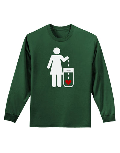 Single and Happy - Single Woman Adult Long Sleeve Dark T-Shirt by TooLoud-TooLoud-Dark-Green-Small-Davson Sales