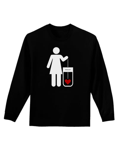 Single and Happy - Single Woman Adult Long Sleeve Dark T-Shirt by TooLoud-TooLoud-Black-Small-Davson Sales