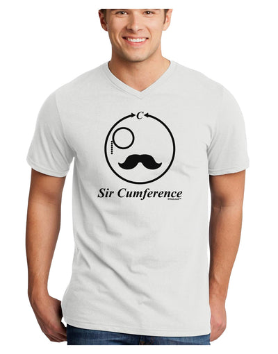 Sir Cumference Adult V-Neck T-shirt-Mens V-Neck T-Shirt-TooLoud-White-Small-Davson Sales