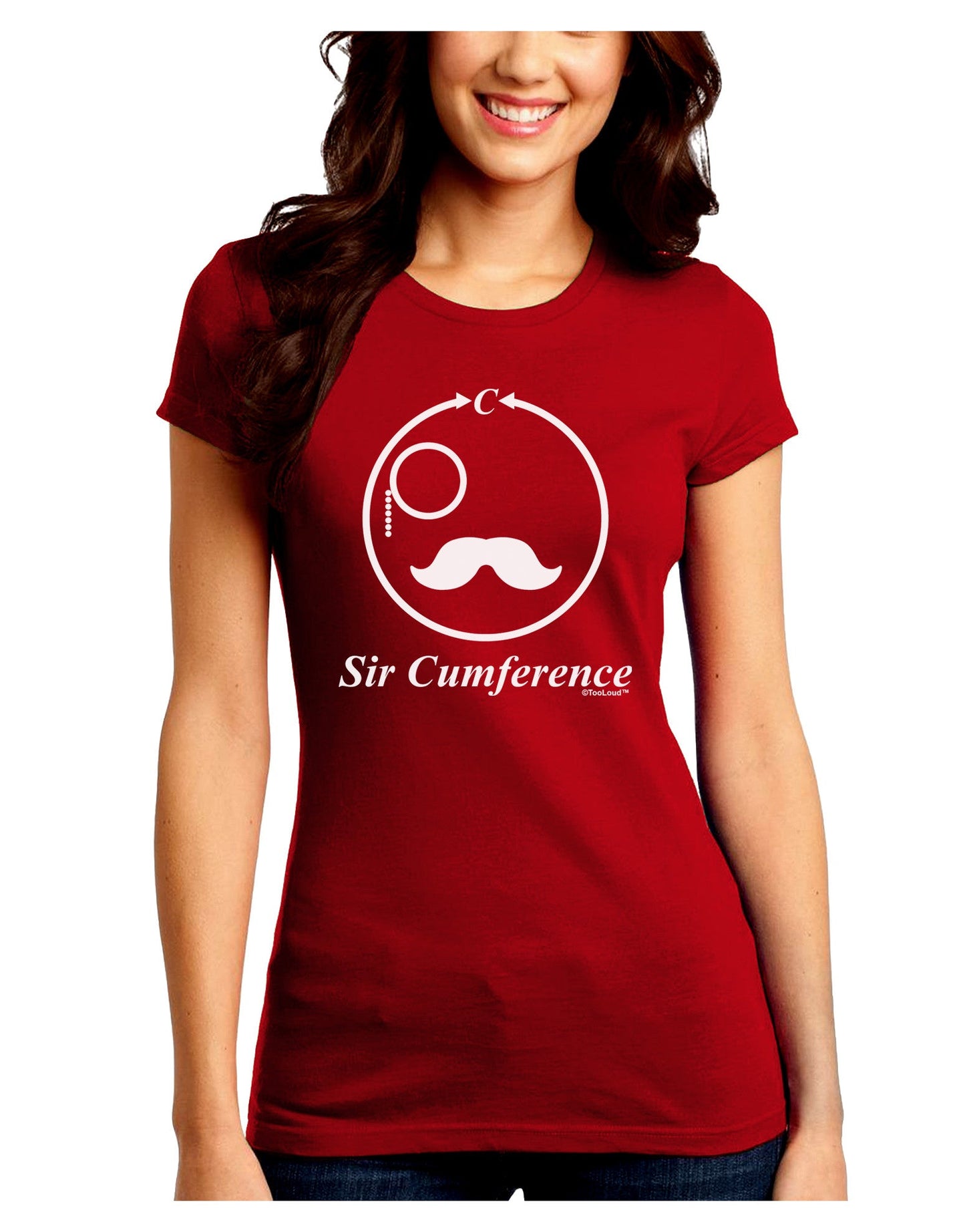 Sir Cumference Juniors Petite Crew Dark T-Shirt-T-Shirts Juniors Tops-TooLoud-Red-Juniors Fitted Small-Davson Sales
