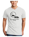 Sir Cumference Loves Pi Day Adult V-Neck T-shirt-Mens V-Neck T-Shirt-TooLoud-White-Small-Davson Sales