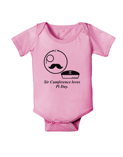 Sir Cumference Loves Pi Day Baby Romper Bodysuit-Baby Romper-TooLoud-Pink-06-Months-Davson Sales