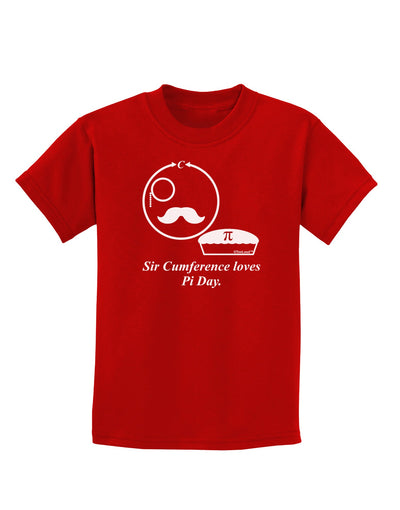 Sir Cumference Loves Pi Day Childrens Dark T-Shirt-Childrens T-Shirt-TooLoud-Red-X-Small-Davson Sales