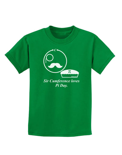 Sir Cumference Loves Pi Day Childrens Dark T-Shirt-Childrens T-Shirt-TooLoud-Kelly-Green-X-Small-Davson Sales