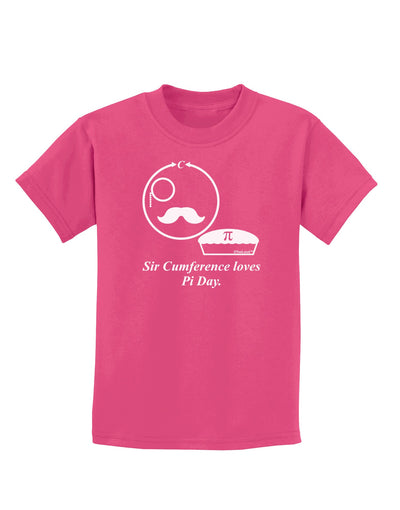 Sir Cumference Loves Pi Day Childrens Dark T-Shirt-Childrens T-Shirt-TooLoud-Sangria-X-Small-Davson Sales