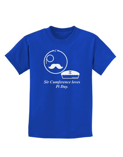 Sir Cumference Loves Pi Day Childrens Dark T-Shirt-Childrens T-Shirt-TooLoud-Royal-Blue-X-Small-Davson Sales