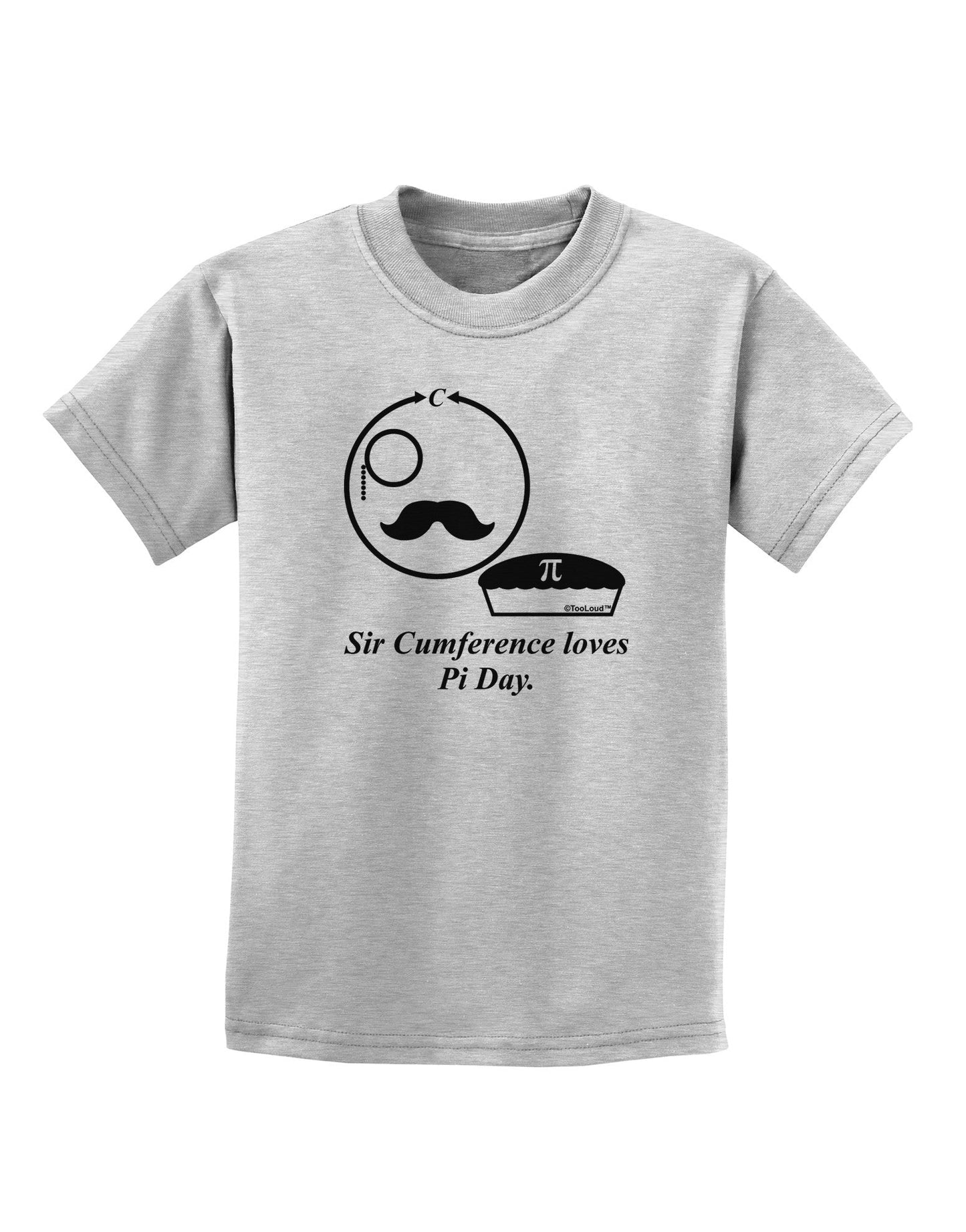 Sir Cumference Loves Pi Day Childrens T-Shirt-Childrens T-Shirt-TooLoud-AshGray-X-Small-Davson Sales