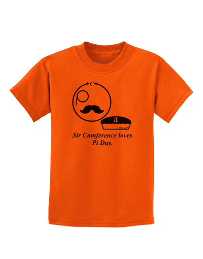 Sir Cumference Loves Pi Day Childrens T-Shirt-Childrens T-Shirt-TooLoud-Orange-X-Small-Davson Sales