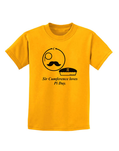 Sir Cumference Loves Pi Day Childrens T-Shirt-Childrens T-Shirt-TooLoud-Gold-X-Small-Davson Sales