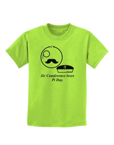 Sir Cumference Loves Pi Day Childrens T-Shirt-Childrens T-Shirt-TooLoud-Lime-Green-X-Small-Davson Sales