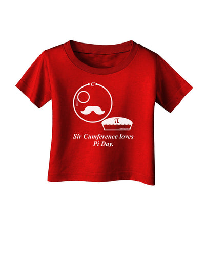 Sir Cumference Loves Pi Day Infant T-Shirt Dark-Infant T-Shirt-TooLoud-Red-06-Months-Davson Sales